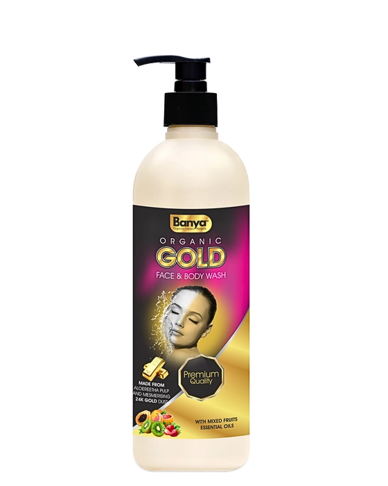 Organic Gold Face & Body Wash (500ml)